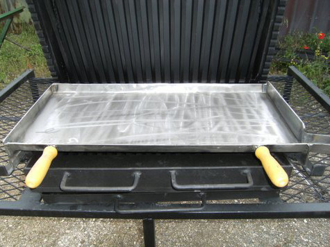 plancha-posee-sur-glissieres